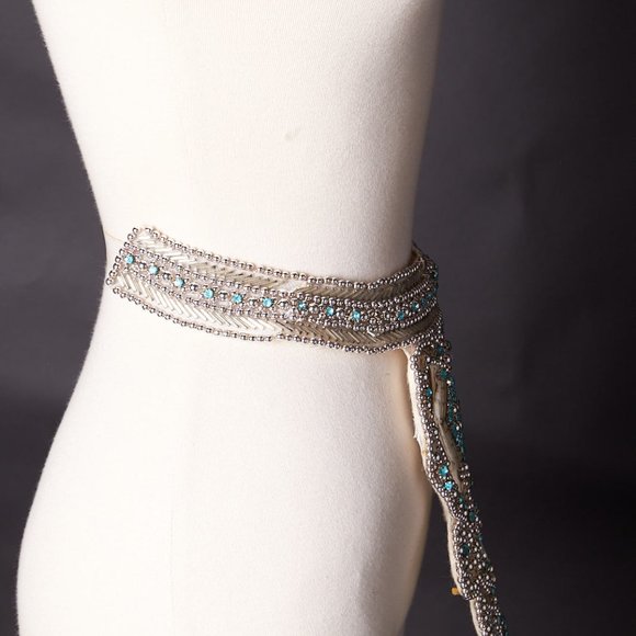 1970s Circus Burlesque Costume Beaded and Jeweled Belt main image 13